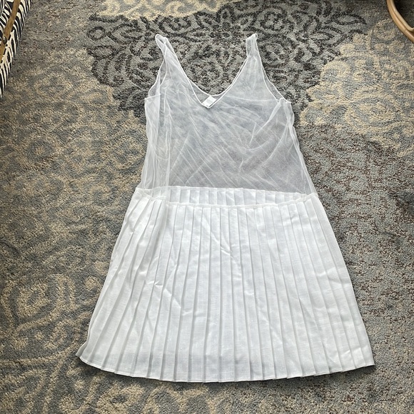 Shelly Michaels Vintage Button Down Dress Navy White 15/16 - Picture 7 of 8